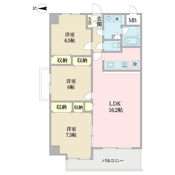 シャトー桃山台（0407） 間取り図画像
