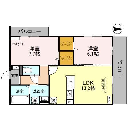 ヴァン　ソレイユ　二条（301） 間取り図画像