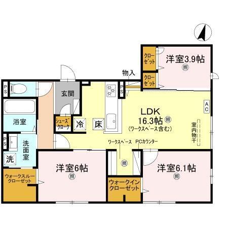 casa. FILANTE Ⅴ（102） 間取り図画像