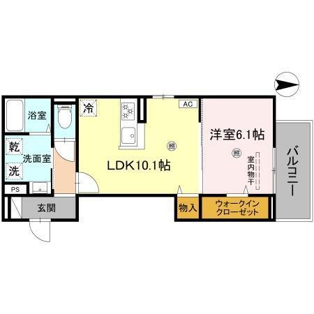 ＧＲＡＭＭ北大路（302） 間取り図画像
