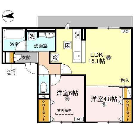 D-residence南茨木Ⅱ（102） 間取り図画像