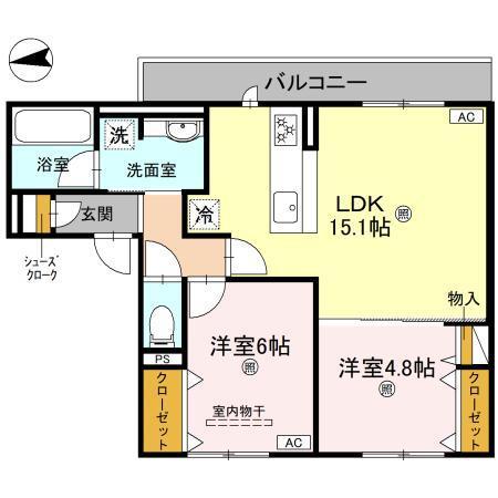 D-residence南茨木Ⅱ（302） 間取り図画像