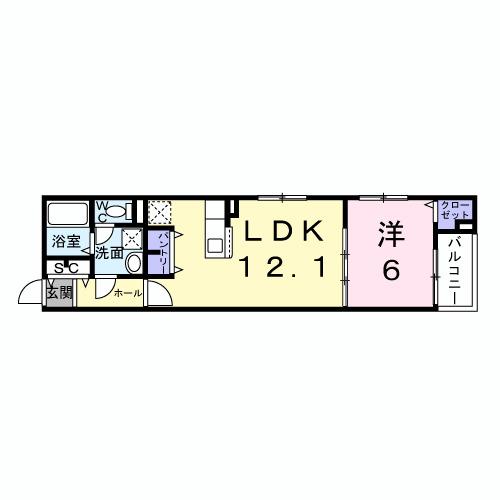 Ｌｅ・Ｃａｄｒｅ（202） 間取り図画像