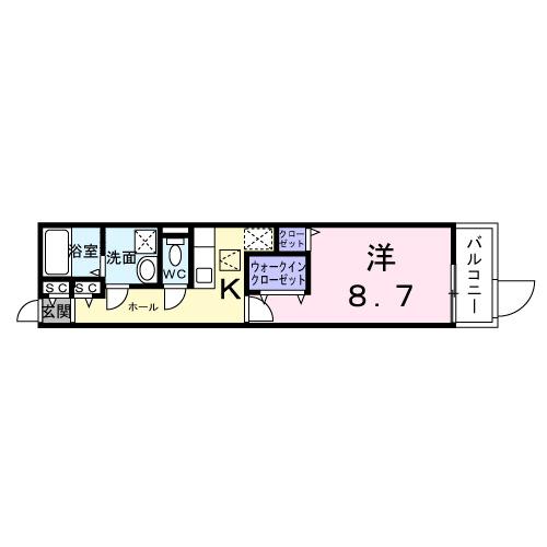 Ｌｅ・Ｃａｄｒｅ（103） 間取り図画像
