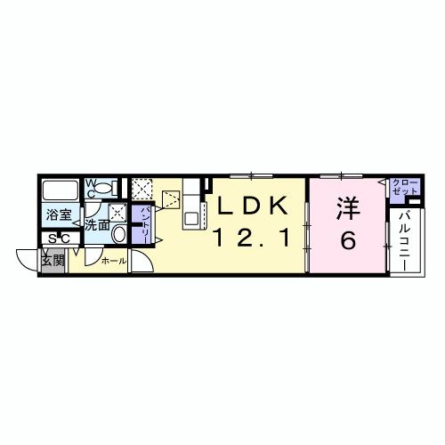 Ｌｅ・Ｃａｄｒｅ（102） 間取り図画像