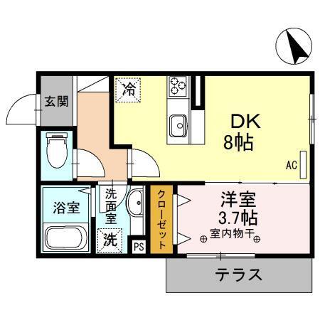 カーサ・ジーヴォ千里園（102） 間取り図画像