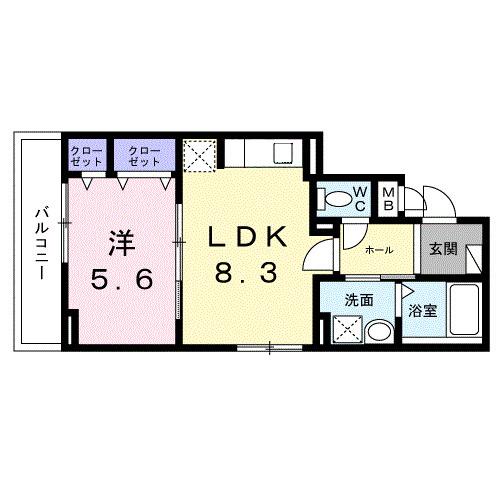ヒカルサ京都大宮中林Ⅱ（303） 間取り図画像