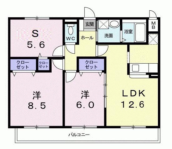 ルミエール下鴨（203） 間取り図画像