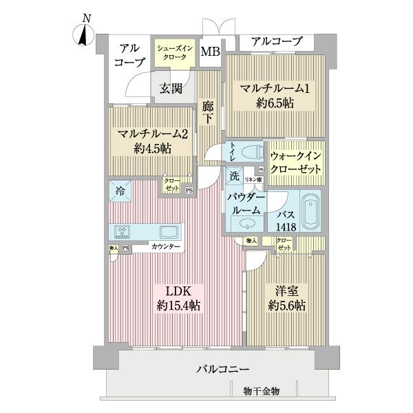 エステムコート京都紫野 間取り図画像