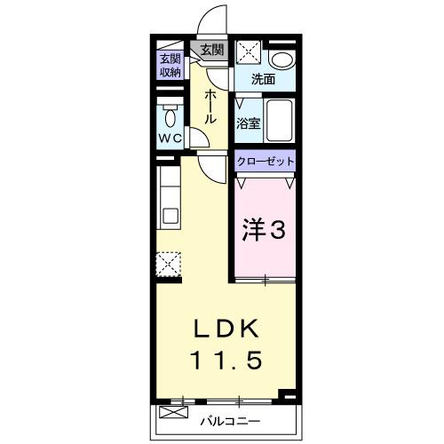 カームリー　トスィーム（203） 間取り図画像
