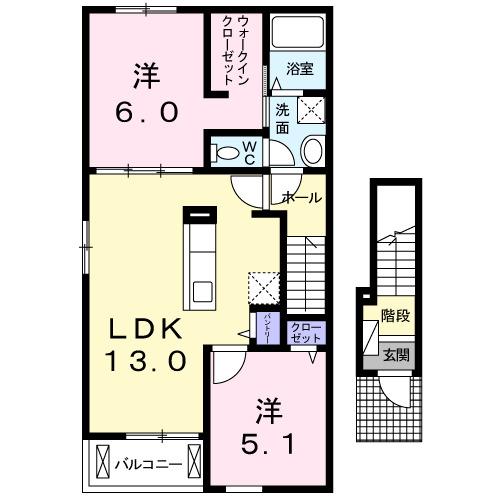 エルベラン　シマ（201） 間取り図画像