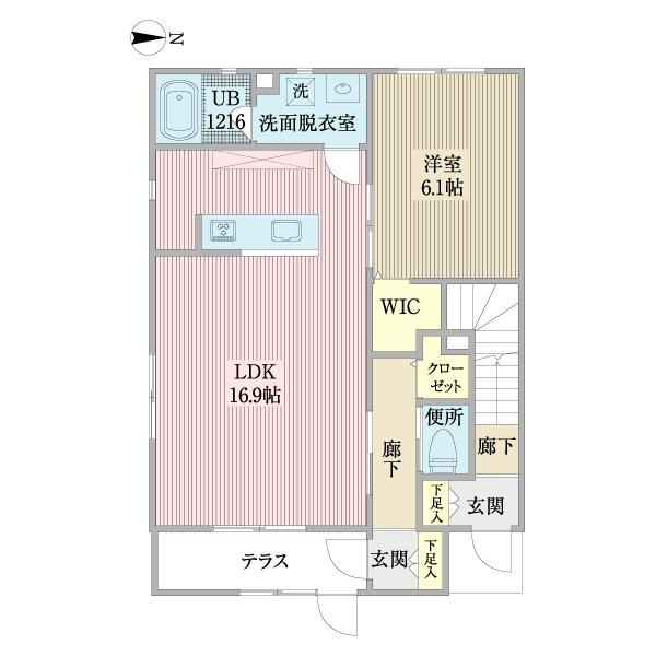 Ｋ．ラフィネ（0101） 間取り図画像