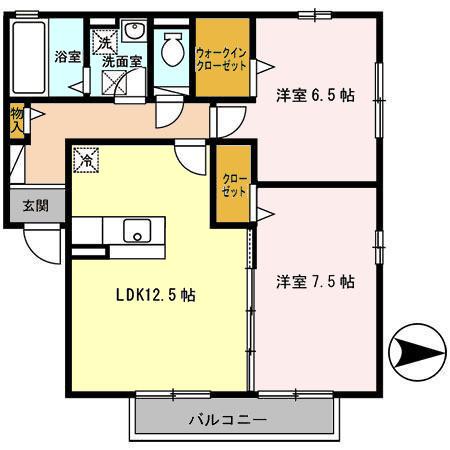 サンフラワー（203） 間取り図画像