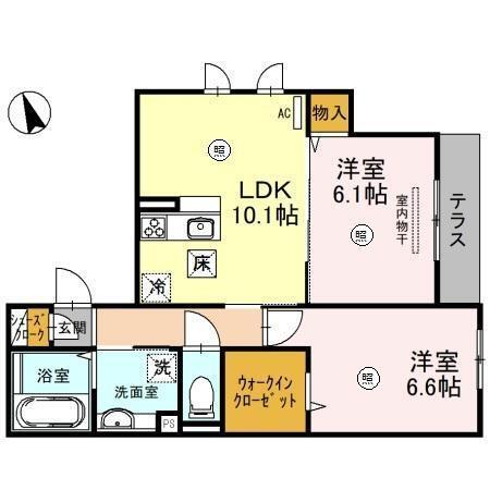 RayMaison住吉大社（101） 間取り図画像