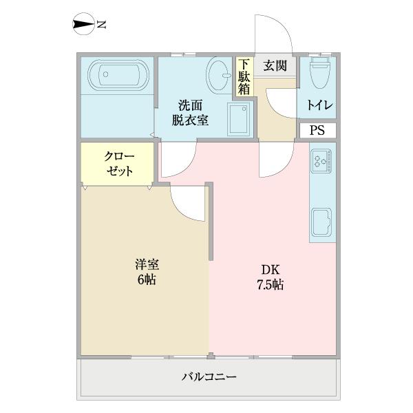 グリーンハイツ（0202） 間取り図画像
