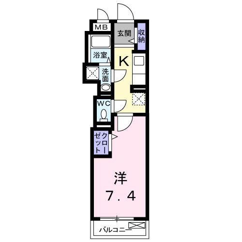 Ｇｒａｎｇｅ四条大宮（102） 間取り図画像