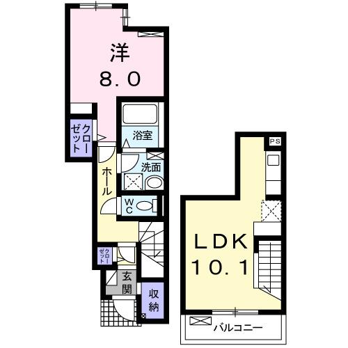シカタ　ロジュマン（106） 間取り図画像