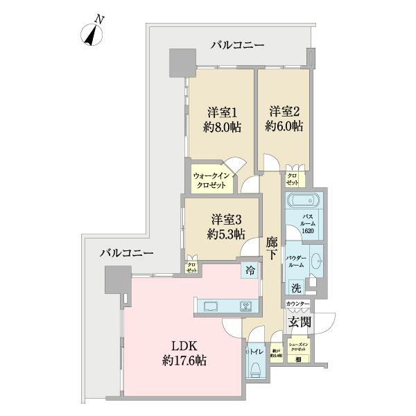 シティタワー神戸三宮 間取り図画像