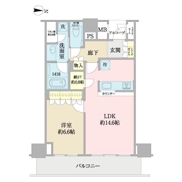 ザ・パークハウス神戸ハーバーランドタワー 間取り図画像