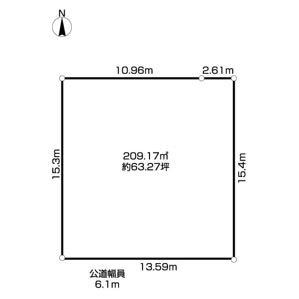 三田市友が丘売地 区画図