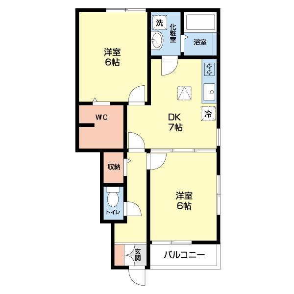 アベニュー高砂（0102） 間取り図画像