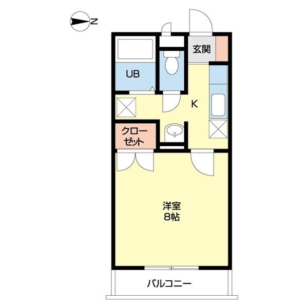 ヒルズＹＡＭＡＳＨＩＴＡⅠ（0106） 間取り図画像