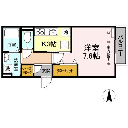 グランツ薬師堂（102） 間取り図画像
