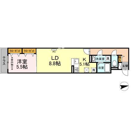 Ｄ−ｒｏｏｍＳ三百人町（102） 間取り図画像