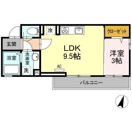 グランコート（302） 間取り図画像