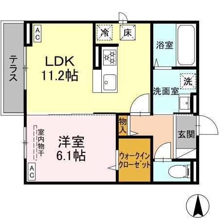 ラピスラズリ（107） 間取り図画像