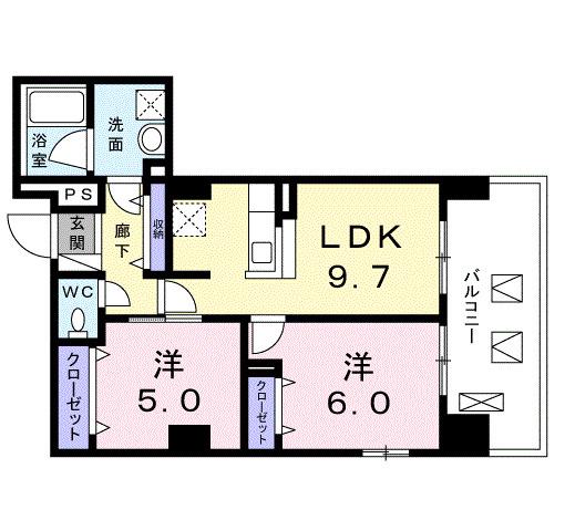 トラディション車町（502） 間取り図画像