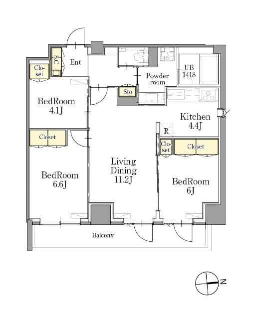 ＣＬＡＳＳＥＵＭ（クラシアム）仙台新寺通 間取り図画像