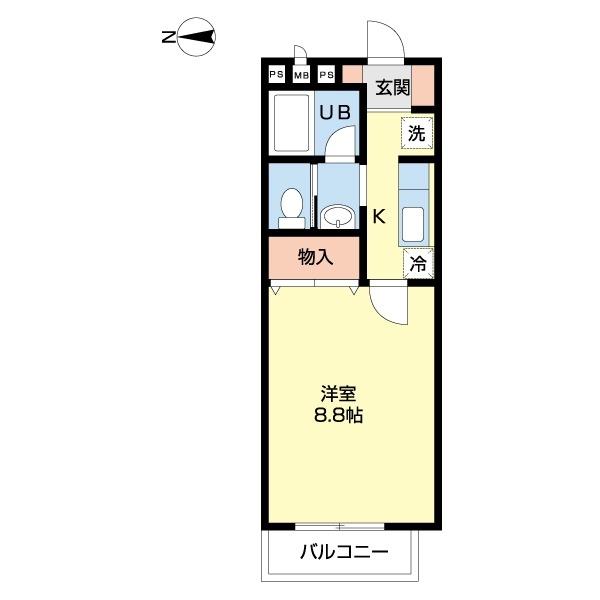 ツインパレスＴＳＵＫＡＳＡⅢ（0203） 間取り図画像