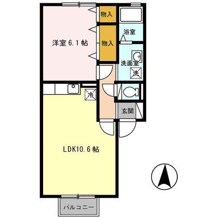クラレンスホワイト　Ⅰ・II（2203） 間取り図画像