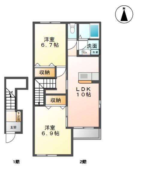 メゾン　プランドール 間取り図画像