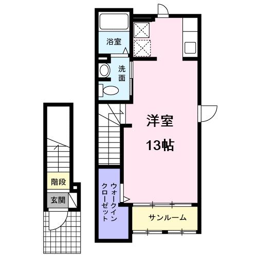 リヴェール（204） 間取り図画像