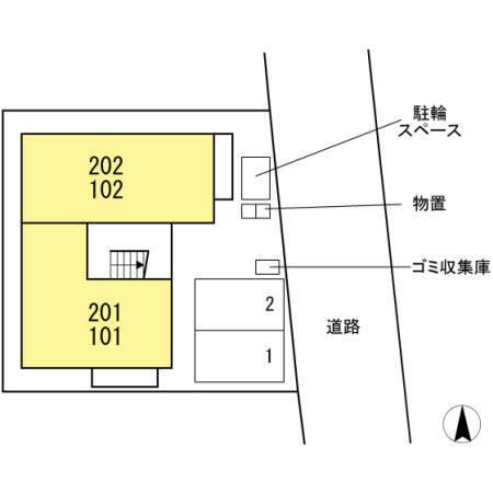グランツ薬師堂（102） 駐車場