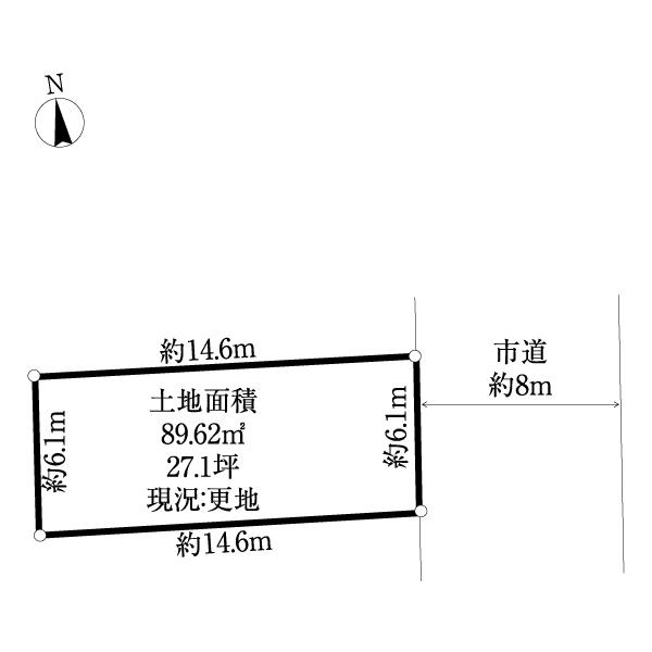 仙台市宮城野区鉄砲町東土地 区画図