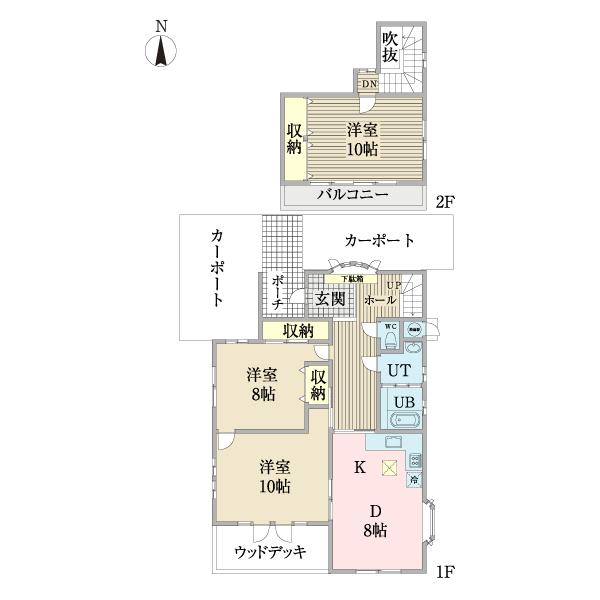 仙台市若林区荒井一丁目　中古戸建 間取り図画像