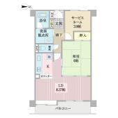 ロイヤルパレス大町（0802） 間取り図画像