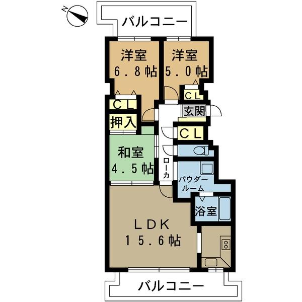 ダイアパレス北１０条Ⅱ（0102） 間取り図画像