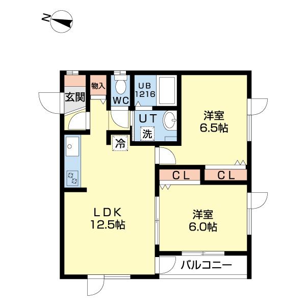 アワードＮ１９ 間取り図画像