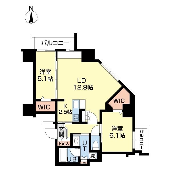 Fリミテッド北広島（1401） 間取り図画像