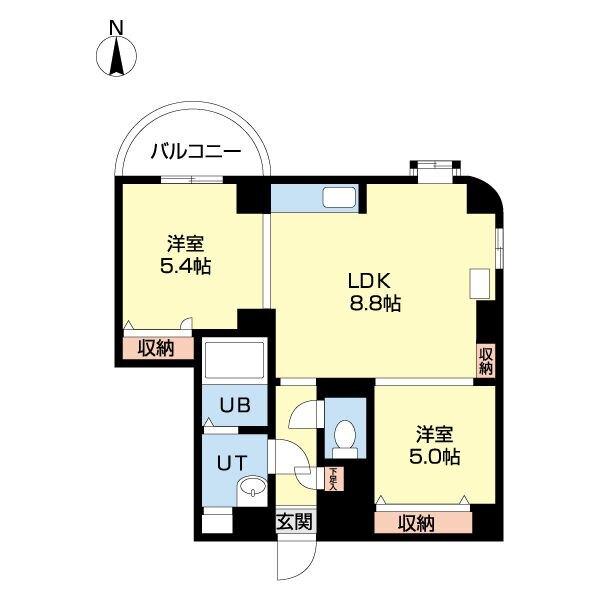 水車町マンション（0302） 間取り図画像