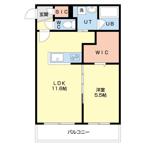 Le ciel 北広島中央（406） 間取り図画像