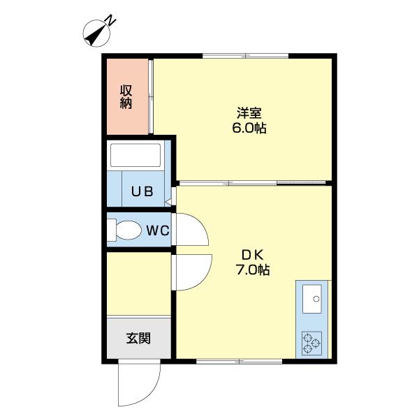 Fコーポ　藤ハイツ第13（103） 間取り図画像
