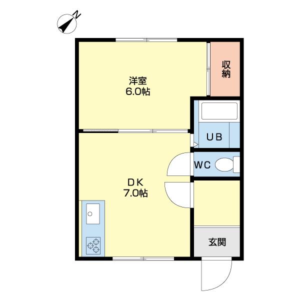 Fコーポ　藤ハイツ第13（104） 間取り図画像