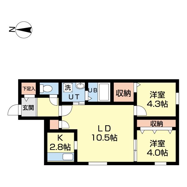 ｐｒｏｇｒｅｓｓ東区役所前 間取り図画像