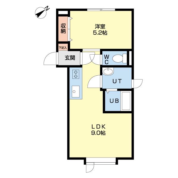 パルレなのはな（101） 間取り図画像
