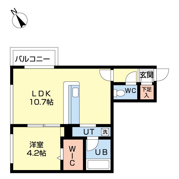 オルセーイスト北広島（302） 間取り図画像